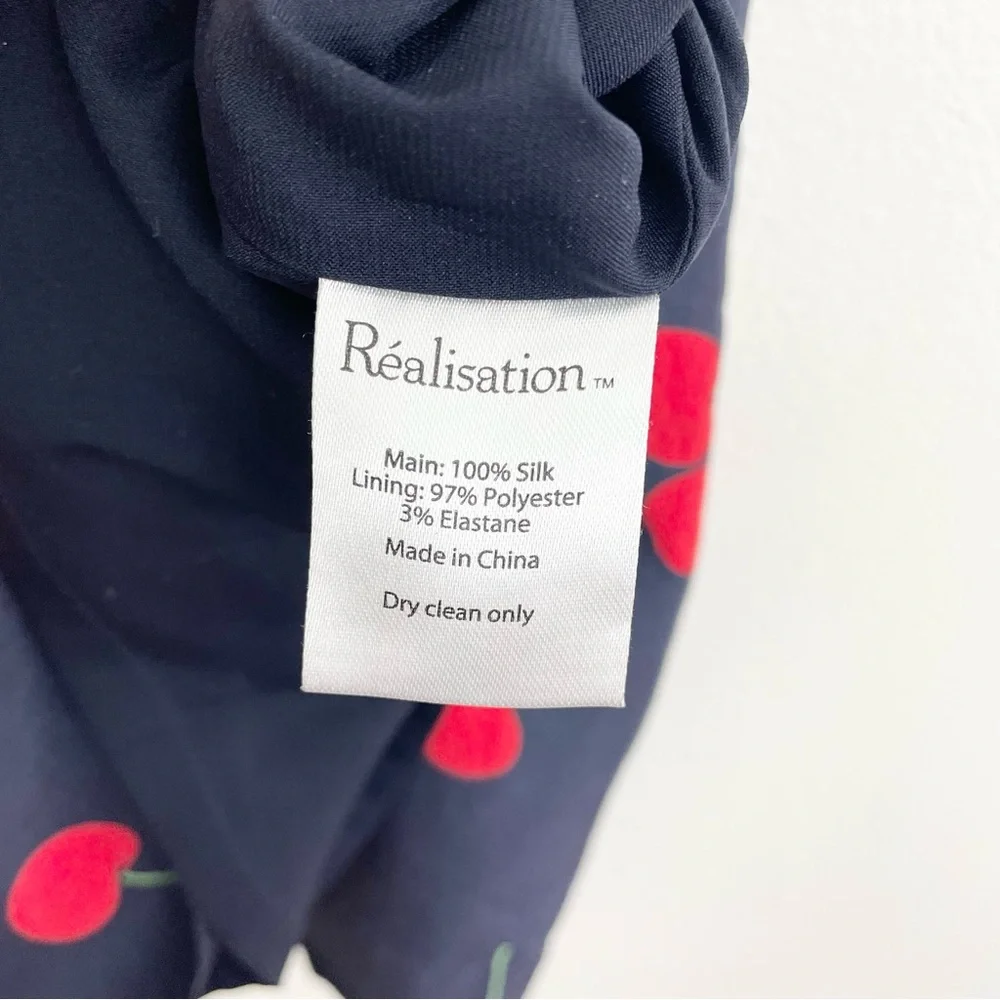 Realisation Par Navy Mini Dress with Red Cherry Print - Picture 8 of 8